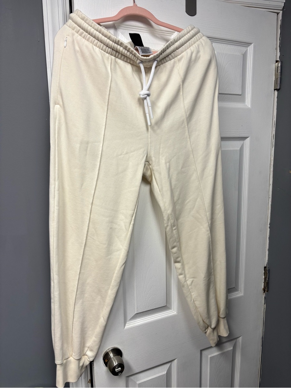 Adidas Karlie Kloss Cream Women’s Drawstring Jogger Pants